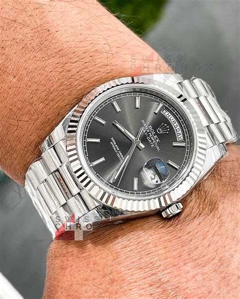 rolex day date 40 slate|rolex day date 40 review.